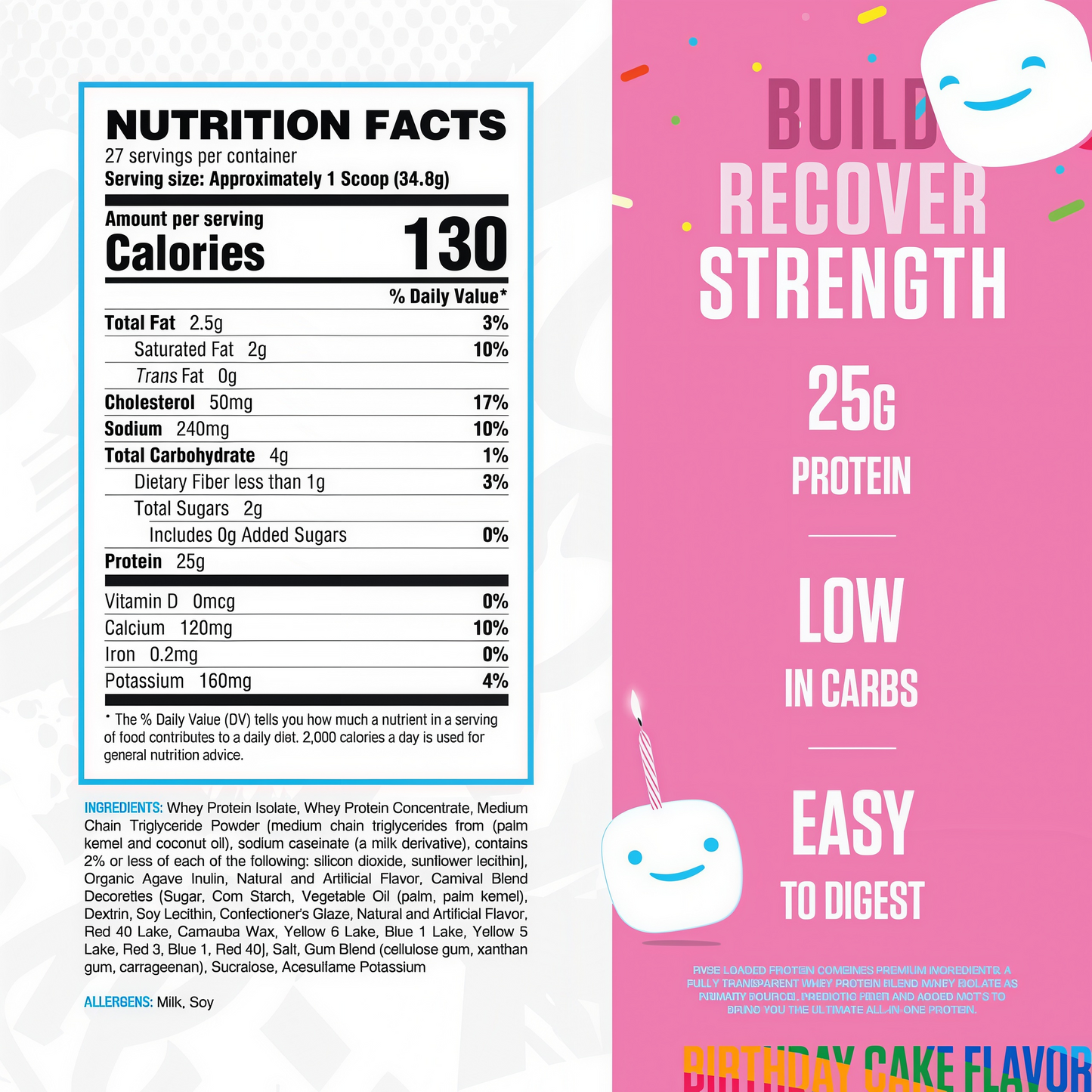 RYSE Supplements   Loaded Protein 27 Servings